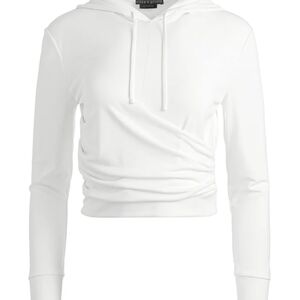 Alice + Olivia Classic White Hoodie